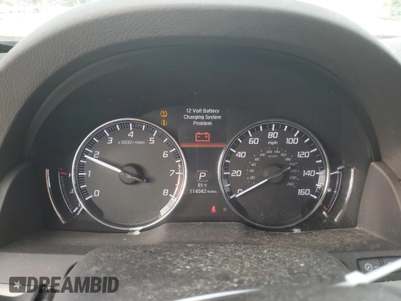 2014 Acura RLX Technology with VIN JH4KC1F50EC005051, listed as a Copart auction lot 63270625 with 114,042 mi miles and Salvage title. Bid and sale history available at DreamBid. Image 9.