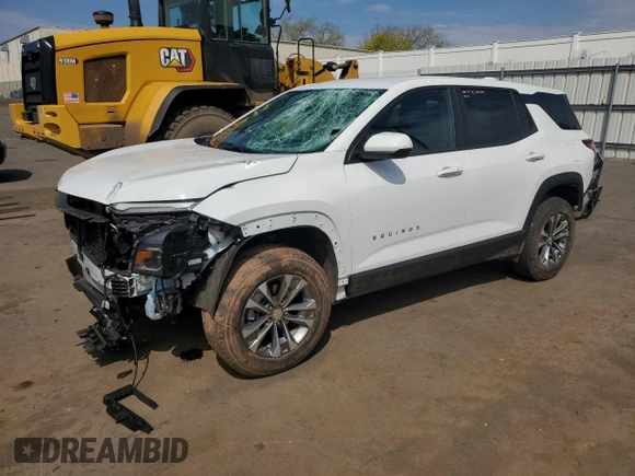 2025 Chevrolet Equinox FWD LT with VIN 3GNAXHEGXSL220604, listed as a Copart auction lot 54407375 with 6,306 mi miles and Clean Title. Bid and sale history available at DreamBid. Image 1.