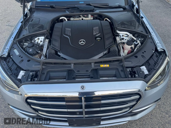 2022 Mercedes-Benz S S 580 with VIN W1K6G7GB5NA078108, listed as a Copart auction lot 55155915 with 63,591 mi miles and Clean Title. Bid and sale history available at carsss.com. Image 7.