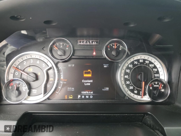 2018 Ram 2500 Laramie with VIN 3C6UR5NL6JG428523, listed as a Copart auction lot 51458495 with 153,678 mi miles and Salvage title. Bid and sale history available at DreamBid. Image 9.