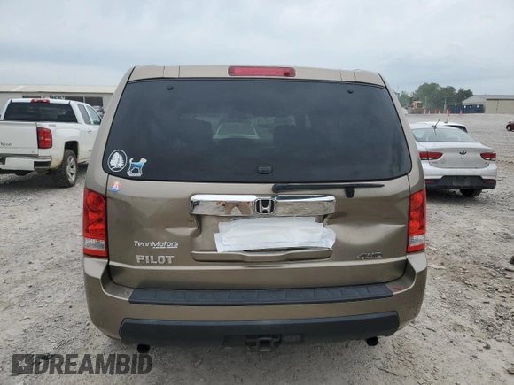 2011 Honda Pilot LX with VIN 5FNYF4H27BB053748, listed as a Copart auction lot 57223495 with 159,544 mi miles and Salvage title. Bid and sale history available at DreamBid. Image 6.