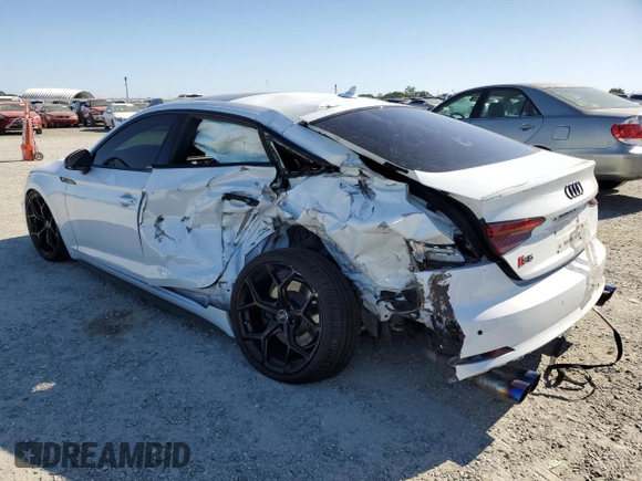 2019 Audi S5 Sportback Premium Plus z VIN WAUB4CF51KA005042, wystawiony jako Copart lot #58248895 z przebiegiem 51 823 mil mil oraz Szkody całkowita. Historia ofert i sprzedaży dostępna na DreamBid. Obrazek 2.