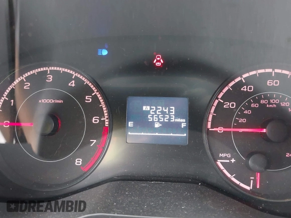 2019 Subaru Impreza with VIN 4S3GTAA64K3718084, listed as a IAAI auction lot 41726910 with 56,523 mi miles and . Bid and sale history available at DreamBid. Image 15.