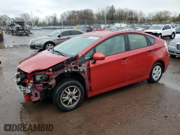 2010 Toyota Prius II with VIN JTDKN3DU3A1240731, listed as a Copart auction lot 51745805 with 177,389 mi miles and Salvage Title. Bid and sale history available at DreamBid. Image 1.