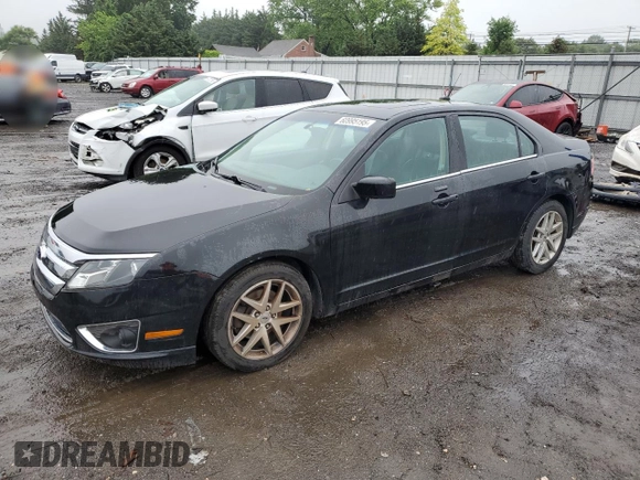 2012 Ford Fusion SEL with VIN 3FAHP0JA1CR348101, listed as a Copart auction lot 60995195 with 147,212 mi miles and Clean title. Bid and sale history available at DreamBid. Image 1.