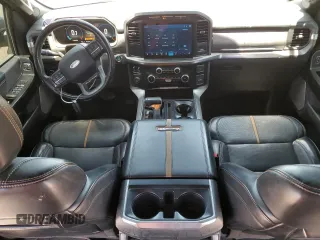 2023 Ford F-150 XL with VIN 1FTEW1C80PFB45901, listed as a Copart auction lot 62740145 with 39,524 mi miles and Salvage title. Bid and sale history available at DreamBid. Image 8.