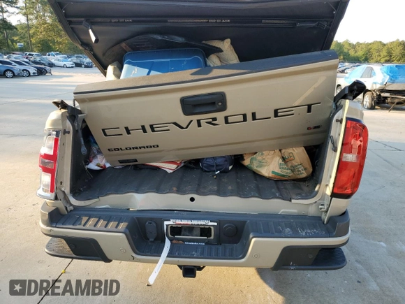 2021 Chevrolet Colorado 2WD Z71 with VIN 1GCGSDEN1M1221448, listed as a Copart auction lot 75447624 with 30,526 mi miles and Salvage title. Bid and sale history available at DreamBid. Image 6.
