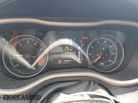 2015 Jeep Cherokee North with VIN 1C4PJMCS4FW557760, listed as a Copart auction lot 50833845 with 98,098 mi miles and Salvage Title. Bid and sale history available at carsss.com. Image 9.