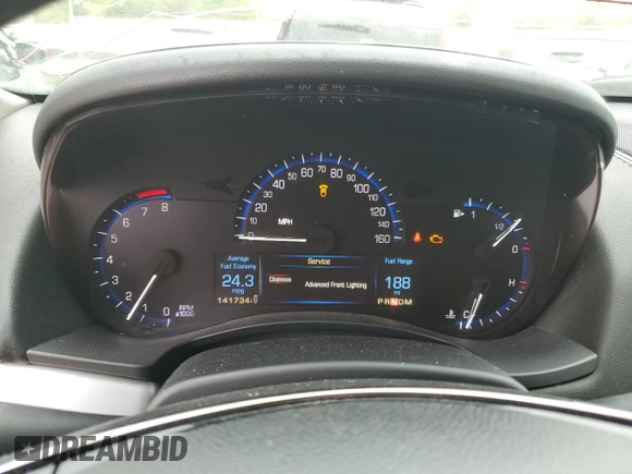 2014 Cadillac ATS Premium with VIN 1G6AE5SX4E0170188, listed as a Copart auction lot 52098204 with 141,734 mi miles and Salvage Title. Bid and sale history available at carsss.com. Image 9.