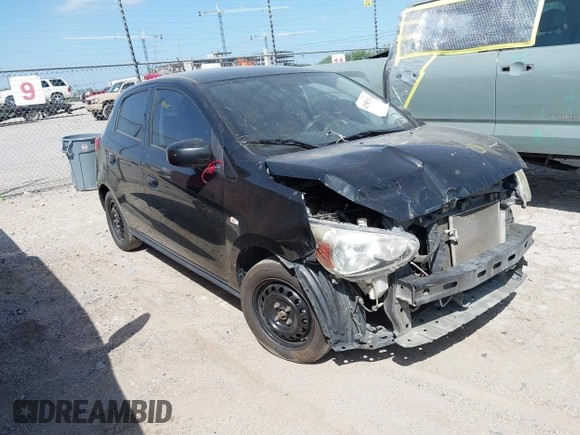 2017 Mitsubishi Mirage ES with VIN ML32A3HJ5HH004341, listed as a IAAI auction lot 42532574 with 157,491 mi miles and . Bid and sale history available at DreamBid. Image 1.