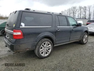 2016 Ford Expedition Max Platinum with VIN 1FMJK1MT2GEF36451, listed as a Copart auction lot 50147645 with 112,553 mi miles and Salvage title. Bid and sale history available at DreamBid. Image 3.