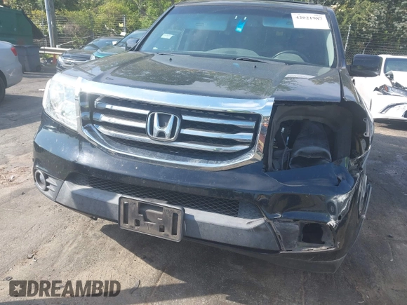 2012 Honda Pilot Touring with VIN 5FNYF4H95CB026191, listed as a IAAI auction lot 42021987 with 229,273 mi miles and . Bid and sale history available at DreamBid. Image 6.