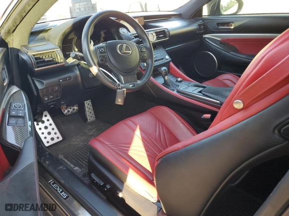 2015 Lexus RC F with VIN JTHHP5BC7F5001689, listed as a Copart auction lot 79909664 with 70,225 mi miles and Salvage Title. Bid and sale history available at carsss.com. Image 8.