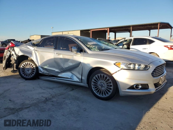 2013 Ford Fusion Titanium with VIN 3FA6P0K95DR118669, listed as a Copart auction lot 43702455 with Not Provided miles and Non Repairable. Bid and sale history available at DreamBid. Image 4.