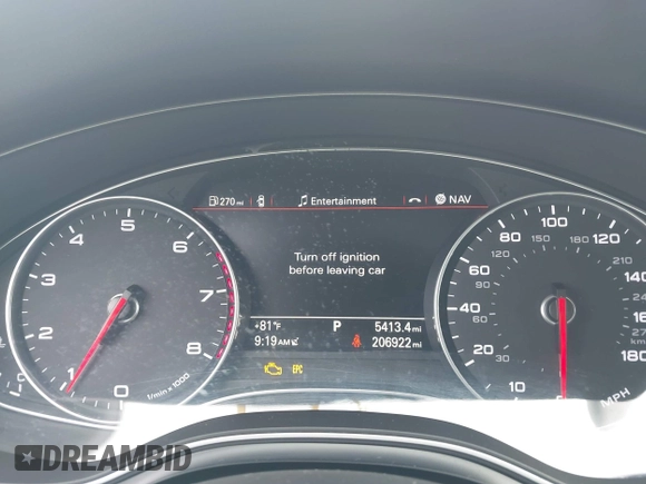 2014 Audi A6 Premium Plus с VIN WAUFGAFC0EN055147, выставлен на аукционе IAAI как лот 42521453 с пробегом 206 922 миль миль и . История ставок и продаж доступна на DreamBid. Изображение 7.