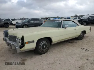 1976 Cadillac Eldorado z VIN 6L67S6Q193882, wystawiony jako Copart lot #44254805 z przebiegiem 56 080 mil mil oraz Czysty tytuł • Clean title. Historia ofert i sprzedaży dostępna na DreamBid. Obrazek 1.