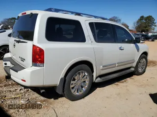 2015 Nissan Armada Platinum z VIN 5N1BA0NF1FN603453, wystawiony jako Copart lot #46428755 z przebiegiem Nie podano mil oraz Szkoda całkowita • Salvage title. Historia ofert i sprzedaży dostępna na DreamBid. Obrazek 3.