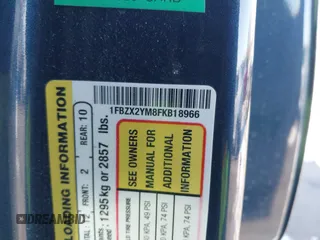 2015 Ford Transit XL с VIN 1FBZX2YM8FKB18966, выставлен на аукционе IAAI как лот 41638793 с пробегом 166 456 миль миль и . История ставок и продаж доступна на DreamBid. Изображение 9.