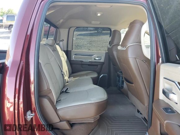 2022 Ram 2500 Laramie with VIN 3C6UR5FLXNG214915, listed as a Copart auction lot 57087055 with 20,588 mi miles and Salvage title. Bid and sale history available at DreamBid. Image 11.