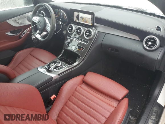 2022 Mercedes-Benz C with VIN W1KWK6EB7NG106807, listed as a Copart auction lot 87717575 with 13,876 mi miles and Salvage Title. Bid and sale history available at DreamBid. Image 8.