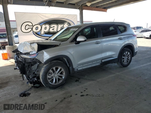 2019 Hyundai Santa Fe SE with VIN 5NMS23AD4KH043877, listed as a Copart auction lot 53997085 with 64,018 mi miles and Salvage Title. Bid and sale history available at carsss.com. Image 1.