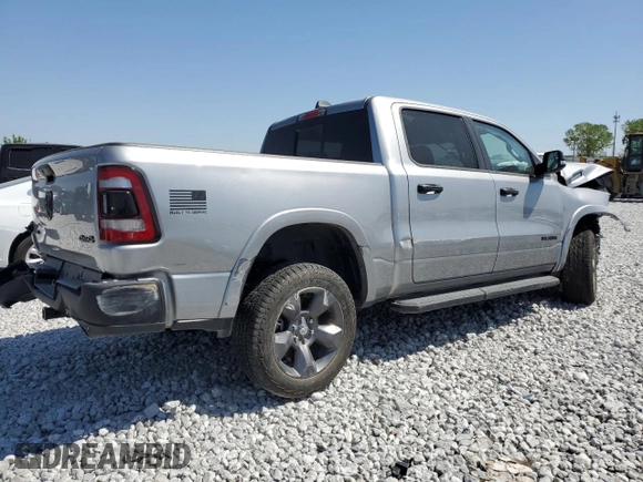 2024 Ram 1500 Big Horn with VIN 1C6SRFFT0RN179540, listed as a Copart auction lot 52899215 with 14,639 mi miles and Salvage title. Bid and sale history available at DreamBid. Image 3.