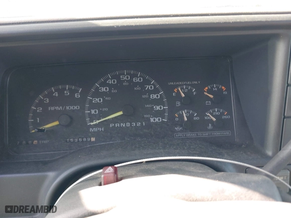 1997 Chevrolet Tahoe with VIN 1GNEK13RXVJ375189, listed as a IAAI auction lot 41959601 with 153,589 mi miles. Bid and sale history available at carsss.com. Image 7.