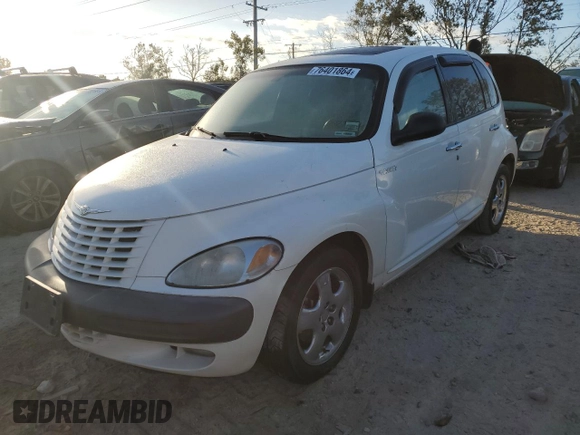 2001 Chrysler PT Cruiser with VIN 3C8FY4BB81T319416, listed as a Copart auction lot 76401864 with 0 mi miles and Non Repairable. Bid and sale history available at carsss.com. Image 1.