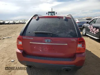 2009 Kia Sportage LX with VIN KNDJF724697602658, listed as a Copart auction lot 69977504 with 152,328 mi miles and Salvage Title. Bid and sale history available at carsss.com. Image 6.