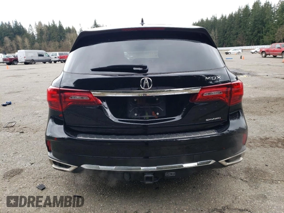 2018 Acura MDX with VIN 5J8YD4H33JL022962, listed as a Copart auction lot 46342325 with 90,566 mi miles and Salvage Title. Bid and sale history available at carsss.com. Image 6.