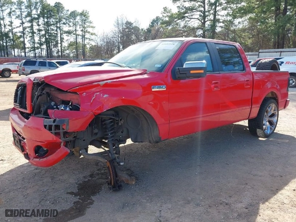 2008 Ford F-150 XLT with VIN 1FTPW12V28KE26879, listed as a IAAI auction lot 41683328 with 129,531 mi miles. Bid and sale history available at carsss.com. Image 2.
