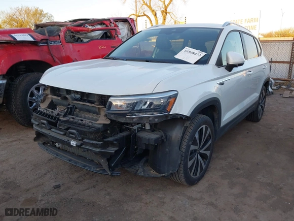 2023 Volkswagen Taos SE with VIN 3VVSX7B23PM320269, listed as a IAAI auction lot 41808073 with 16,702 mi miles. Bid and sale history available at carsss.com. Image 19.