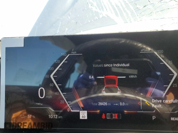 2023 BMW i4 eDrive40 z VIN WBY73AW05PFN75140, wystawiony jako Copart lot #46587175 z przebiegiem 28 426 mil mil oraz Szkoda całkowita • Salvage title. Historia ofert i sprzedaży dostępna na DreamBid. Obrazek 9.