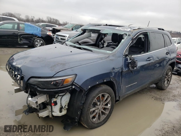 2020 Jeep Cherokee Altitude with VIN 1C4PJLLB4LD548915, listed as a Copart auction lot 39758524 with 36,822 mi miles and Salvage Title. Bid and sale history available at carsss.com. Image 1.