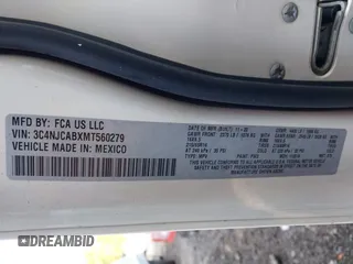 2021 Jeep Compass Sport с VIN 3C4NJCABXMT560279, выставлен на аукционе IAAI как лот 42412425 с пробегом 53 374 миль миль и . История ставок и продаж доступна на DreamBid. Изображение 9.