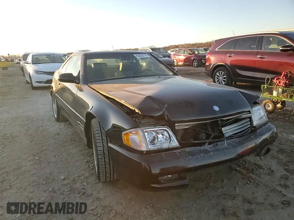 1999 Mercedes-Benz SL-Class with VIN WDBFA68F9XF178143, listed as a Copart auction lot 83255114 with 129,970 mi miles and Salvage Title. Bid and sale history available at carsss.com. Image 11.