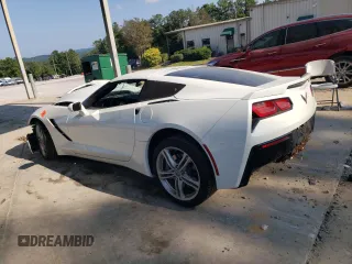 2017 Chevrolet Corvette 1LT with VIN 1G1YA2D72H5124281, listed as a Copart auction lot 68432084 with 0 mi miles and Salvage Title. Bid and sale history available at carsss.com. Image 2.