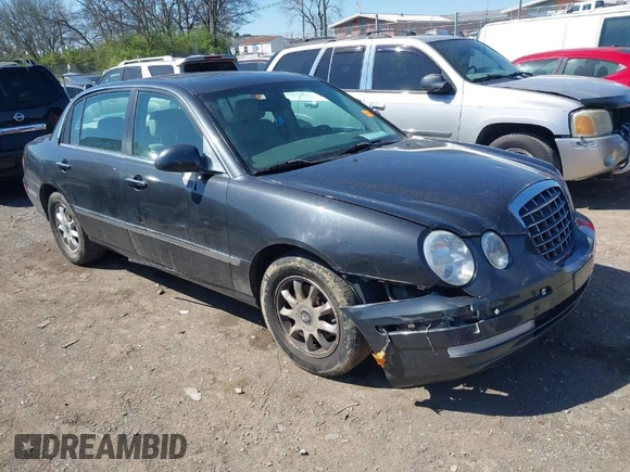 2006 Kia Amanti with VIN KNALD124965086201, listed as a IAAI auction lot 41843560 with 169,055 mi miles. Bid and sale history available at carsss.com. Image 1.