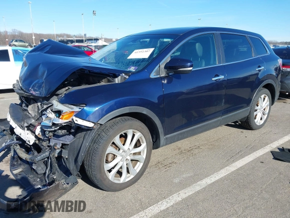 2012 Mazda CX-9 Grand Touring with VIN JM3TB3DV2C0338235, listed as a IAAI auction lot 41592307 with 1 mi miles. Bid and sale history available at carsss.com. Image 17.