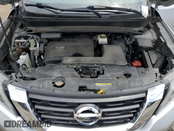 2019 Nissan Pathfinder SV z VIN 5N1DR2MM5KC637088, wystawiony jako Copart lot #55981835 z przebiegiem 104 826 mil mil oraz Szkoda całkowita • Salvage title. Historia ofert i sprzedaży dostępna na DreamBid. Obrazek 12.