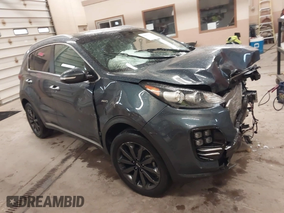 2019 Kia Sportage EX with VIN KNDPNCAC8K7567108, listed as a IAAI auction lot 41823169 with 30,567 mi miles and . Bid and sale history available at DreamBid. Image 1.