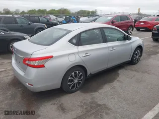 2015 Nissan Sentra S with VIN 3N1AB7AP0FY231596, listed as a IAAI auction lot 42086308 with 220,451 mi miles. Bid and sale history available at carsss.com. Image 4.