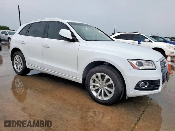 2015 Audi Q5 Premium Plus with VIN WA1LFAFP8FA059574, listed as a Copart auction lot 60562265 with 104,340 mi miles and Salvage title. Bid and sale history available at DreamBid. Image 4.