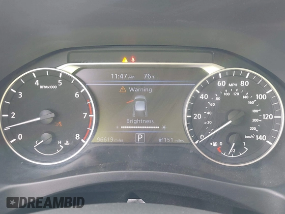2019 Nissan Altima 2.5 SV with VIN 1N4BL4DV3KN305825, listed as a IAAI auction lot 41697209 with 96,619 mi miles. Bid and sale history available at carsss.com. Image 7.