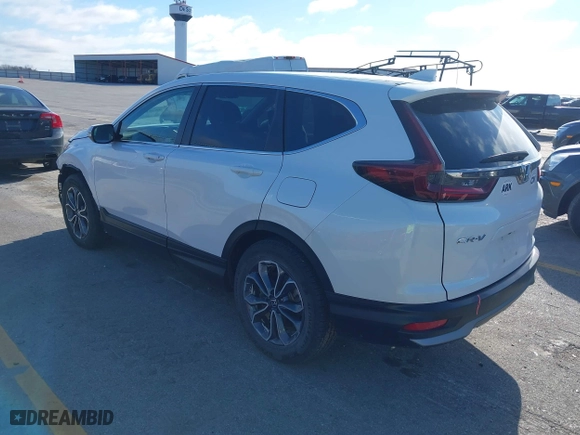 2022 Honda CR-V EX with VIN 5J6RW1H51NA019597, listed as a IAAI auction lot 40930056 with 34,000 mi miles. Bid and sale history available at carsss.com. Image 3.