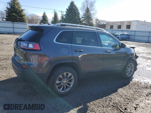 2019 Jeep Cherokee Latitude Plus with VIN 1C4PJMLB1KD487138, listed as a Copart auction lot 49325375 with 61,823 mi miles and Non repairable. Bid and sale history available at DreamBid. Image 3.