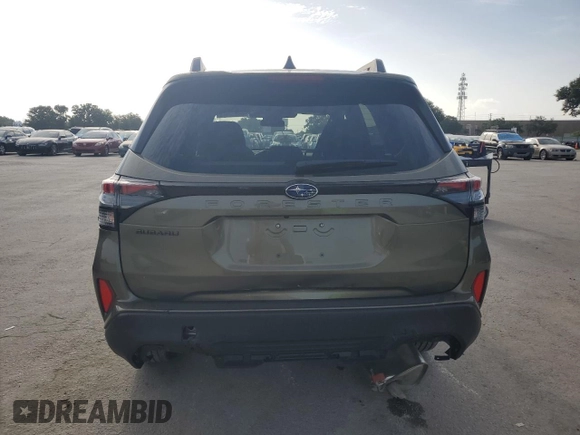 2025 Subaru Forester Premium with VIN JF2SLDDCXSH470408, listed as a Copart auction lot 60050645 with 2,605 mi miles and Salvage title. Bid and sale history available at DreamBid. Image 6.