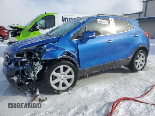 2016 Buick Encore Leather with VIN KL4CJCSB7GB593990, listed as a Copart auction lot 45411375 with 54,269 mi miles and Salvage Title. Bid and sale history available at carsss.com. Image 1.