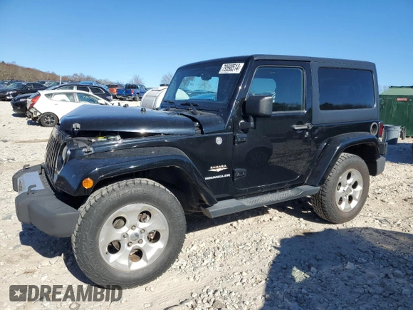2014 Jeep Wrangler Sahara with VIN 1C4AJWBG2EL194843, listed as a Copart auction lot 79590514 with 80,574 mi miles and Non Repairable. Bid and sale history available at DreamBid. Image 1.