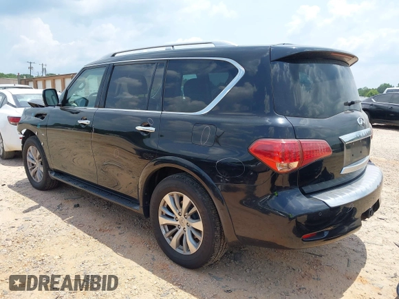 2017 Infiniti QX80 with VIN JN8AZ2NF8H9642741, listed as a IAAI auction lot 42563237 with 156,707 mi miles and . Bid and sale history available at DreamBid. Image 3.